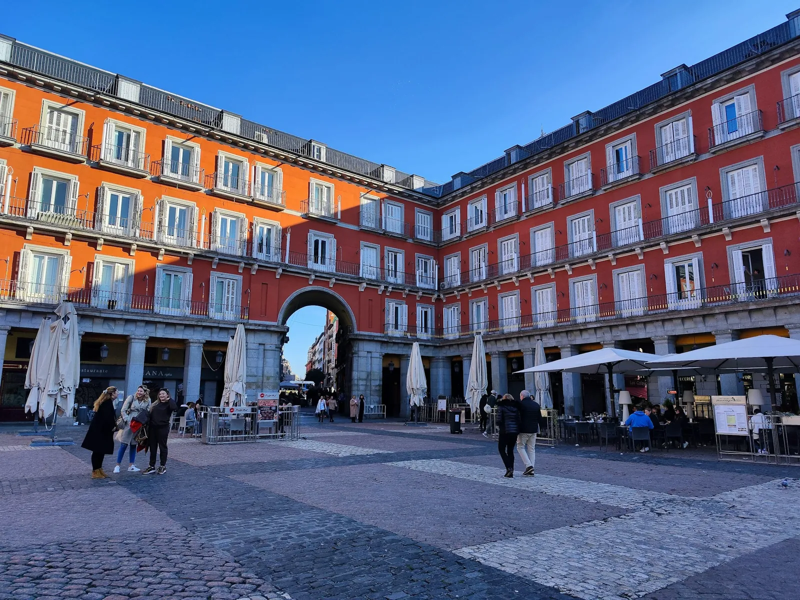 Plaza Mayor in Madrid on an ordinary afternoon